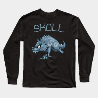 The Devourer of the Sun: Skoll the Wolf Long Sleeve T-Shirt
